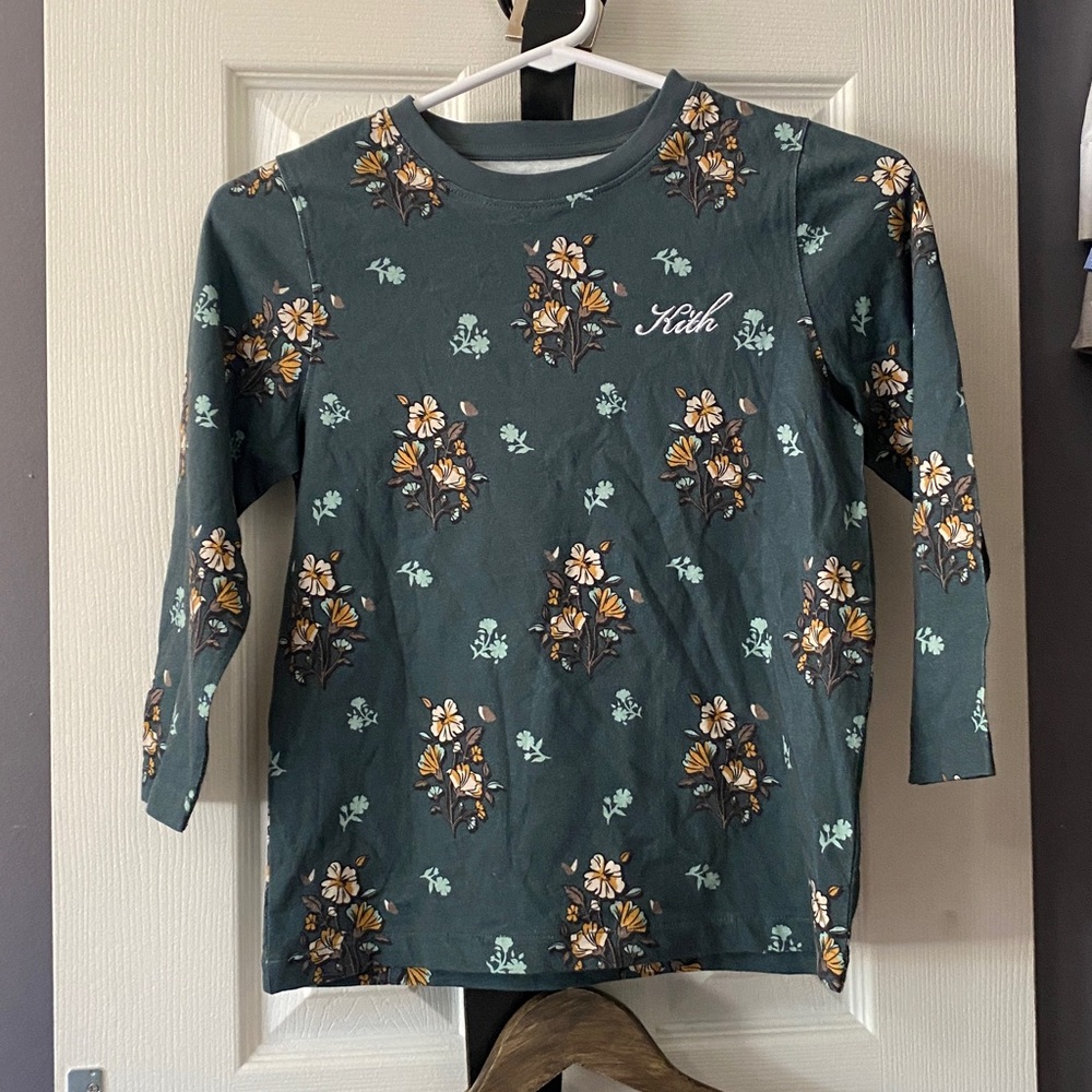 Kith Green Floral Long Sleeve Shirt